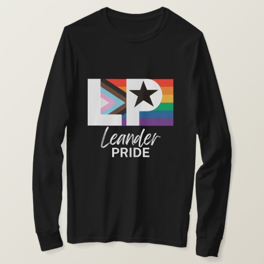 T-shirt Drapeau progressif Leander PRIDE (Design devant)