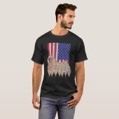 T-shirt Drapeau Puli Patriotic Dog USA Pride (Devant entier)