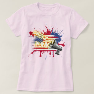 T-shirt Drapeau Punk Américain