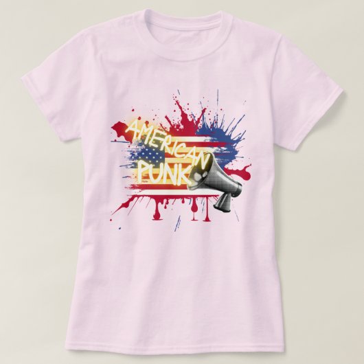 T-shirt Drapeau Punk Américain (Design devant)