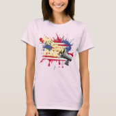 T-shirt Drapeau Punk Américain (Devant)