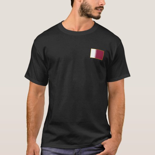 T-Shirt Drapeau Qatar (Devant)