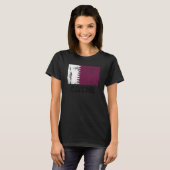 T-shirt Drapeau qatari Fierté du Qatar Drapeau qatari 2 (Devant entier)