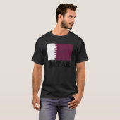 T-shirt Drapeau Qatari Qatar Fierté Drapeau Qatari 1 (Devant entier)