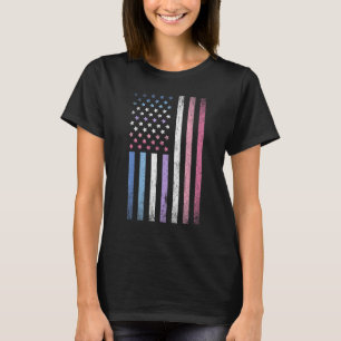 T-shirt Drapeau Queer Us Bi Drapeau Sexe Mois Gay pride Lg