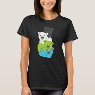 T-shirt Drapeau Quiosexuel Fierté Pile Lgbtq Bear Cute Qui