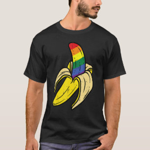 T-shirt Drapeau Rainbow Banana Gay pride Ally Lgbtq Lgbt H