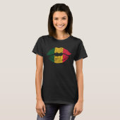 T-shirt Drapeau Rastafari Rasta G (Devant entier)