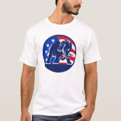 T-shirt Drapeau républicain d'éléphant (Devant)
