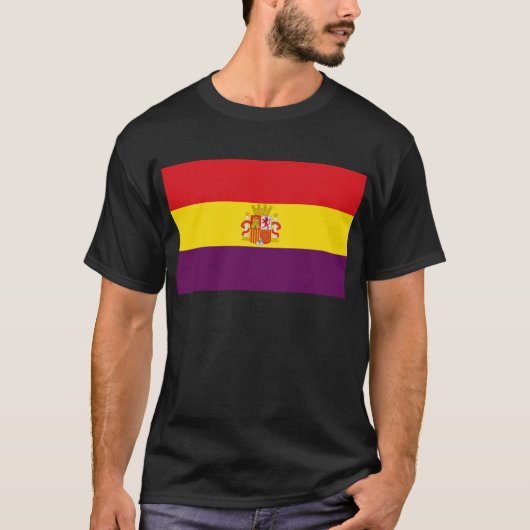 T-shirt Drapeau républicain espagnol - Bandera República (Devant)