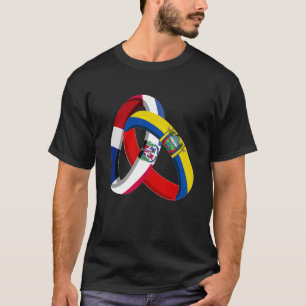 T-shirt Drapeau République Dominicaine Equateur Gros annea