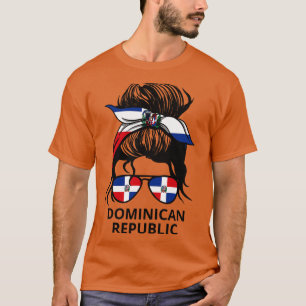 T-shirt Drapeau République Dominicaine Femme Républicaine 