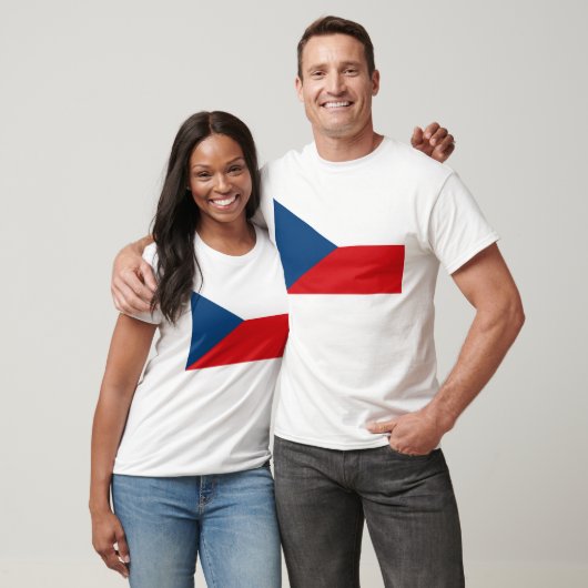 T-shirt Drapeau République tchèque (Unisexe)