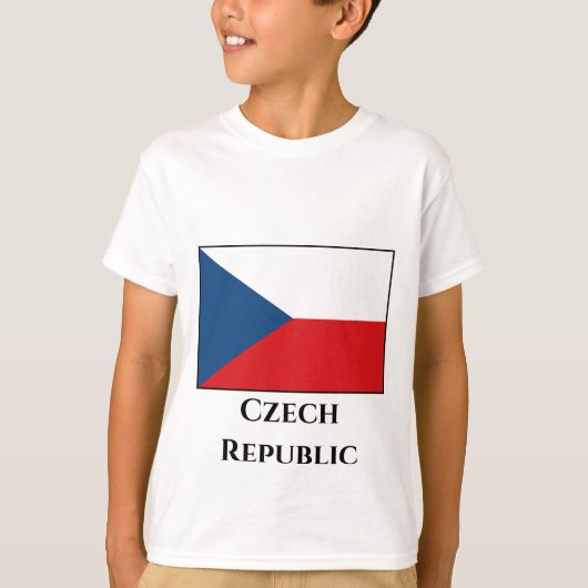 T-shirt Drapeau République tchèque (Devant)