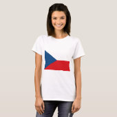 T-shirt Drapeau République tchèque (Devant entier)