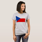 T-shirt Drapeau République tchèque (Devant entier)