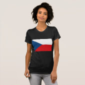 T-shirt Drapeau République tchèque (Devant entier)