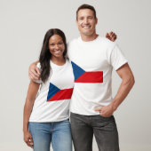 T-shirt Drapeau République tchèque (Unisexe)