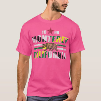 T-shirt Drapeau Retro 1890 Monterey California