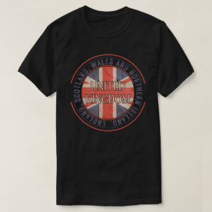 T-shirt Drapeau rétro britannique