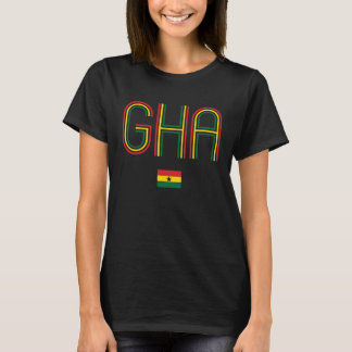 T-shirt Drapeau Rétro Ghana Fierté Ghanéenne Vintage Ghana