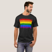T-shirt Drapeau Retro Lgbt Rainbow Pride (Devant entier)
