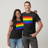 T-shirt Drapeau Retro Lgbt Rainbow Pride (Unisexe)