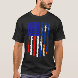 T-shirt Drapeau rétro-patriotique des Îles Marshall améric