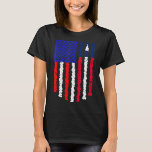 T-shirt Drapeau rétrospectif américain du Libéria désorgan