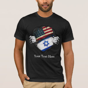 T-shirt Drapeau révélateur à deux mains Customisé