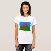 T-shirt Drapeau rom (Drapeau rom) (Devant entier)