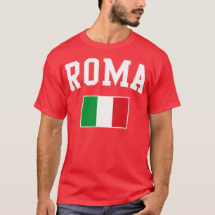 T-shirt Drapeau Roma Rome Italie Italia Italiano