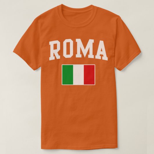T-shirt Drapeau Roma Rome Italie Italia Italiano (Design devant)