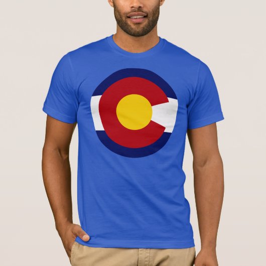 T-shirt Drapeau rond du Colorado (Devant)