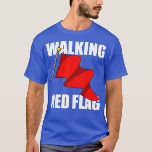 T-shirt Drapeau rouge à pied