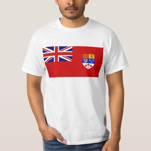 T-shirt Drapeau rouge canadien de drapeau (Devant)