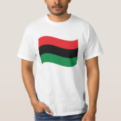 T-shirt Drapeau rouge, noir et vert (Devant)