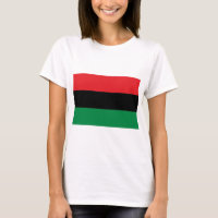 Drapeau rouge noir et vert