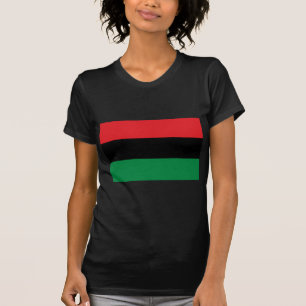 T-shirt Drapeau rouge noir et vert