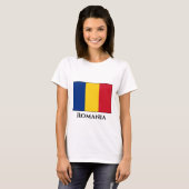 T-shirt Drapeau roumain (Devant entier)