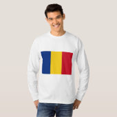 T-shirt Drapeau roumain (Roumanie) (Devant entier)