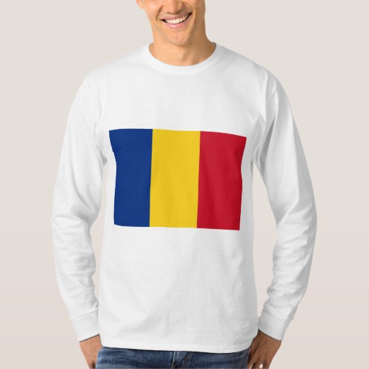 T-shirt Drapeau roumain (Roumanie) (Devant)