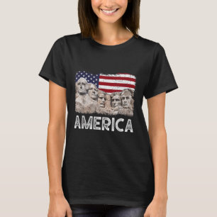 T-shirt Drapeau Rushmore du 45e Rushmore Mount American
