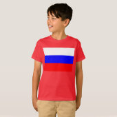 T-shirt Drapeau russe (Devant entier)