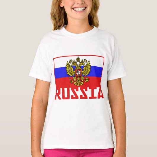 T-shirt Drapeau russe (Devant)
