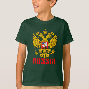 T-shirt Drapeau russe aigle impérial orthodoxe russe