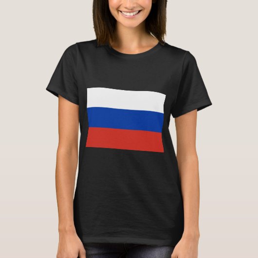 T-shirt drapeau russe (Russie) (Devant)