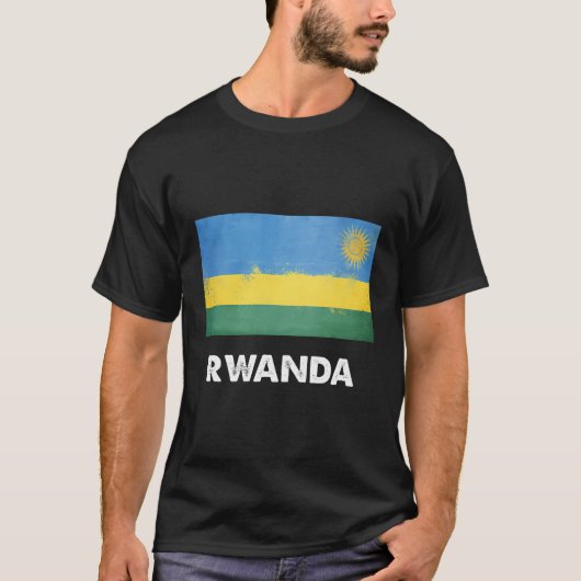 T-shirt Drapeau rwandais (Devant)