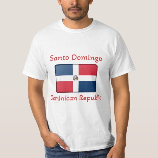 T-shirt Drapeau Saint-Domingue République Dominica (Devant)