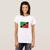 T-shirt Drapeau Saint-Kitts-et-Nevis (Devant entier)